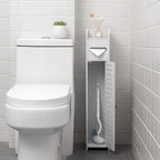Toilet Paper Holder Stand,Small Bathroom Storage Cabinet for Toilet Paper Storage, Toilet Paper Stand Waterproof for Small Spaces,White by