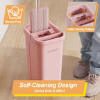 Microfiber Wet Flat Mop and Bucket Set for Home