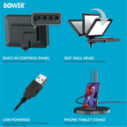 8" Creator LED RGB Light Kit 2-Pack W/ 32" Extendable Aluminum Stands , Perfect for Content Creation