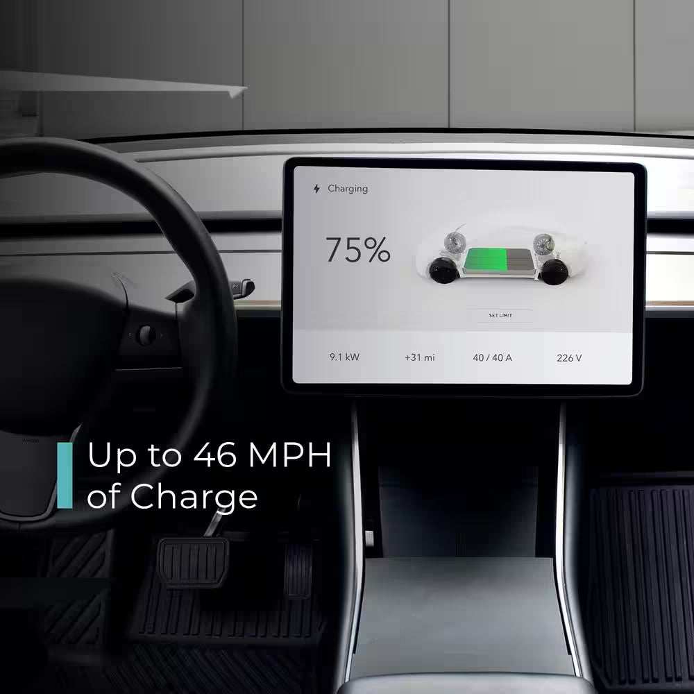 Tesla (NACS) V-Box Pro Electric Vehicle Charging Station (Wi-Fi) 48 Amp with App Control-Level 2-EV Charger (240-Volt)