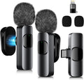 Wireless Lavalier Microphone with Magnetic Clip, Mini Mic for Iphone...