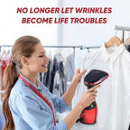 Handheld Clothes Steamer | 2-In-1 Fabric Wrinkle Remover - Travel & Portable Garment Steamer, 300Ml Water Tank, 30S Heat-Up, 15 Mins Continuous Steam