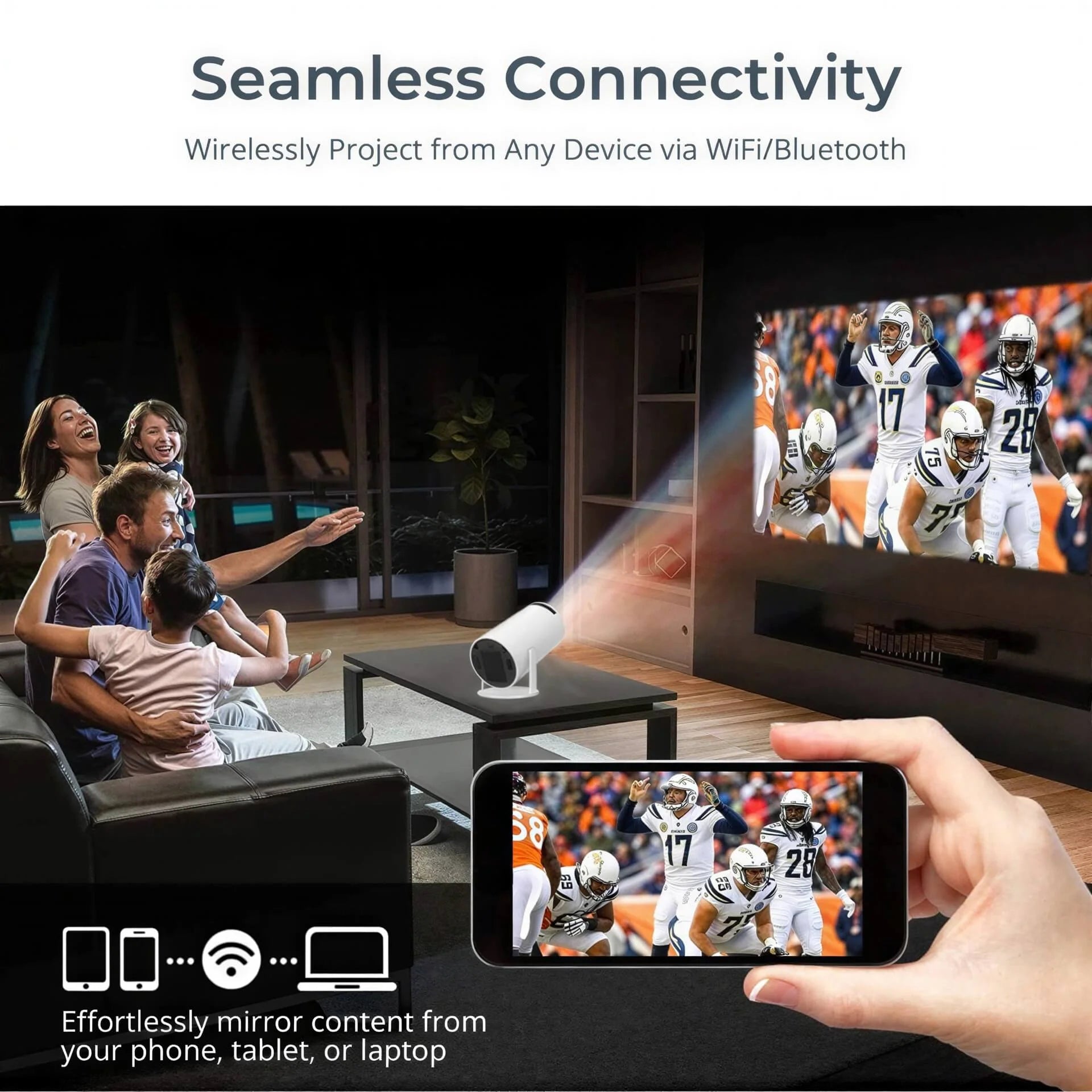Transform Your Space with Vision Beam™ - The Ultimate Home Theater Experience Anywhere