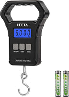 Fish Scale, 110Lb/50Kg Digital Portable Hanging Fishing Weight Scale with Backli