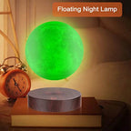 Levitating Floating Moon Lamp with 16 Colors Wireless LED Night Light , Magnetic Levitation Rotating Ball , Room and Office Decor